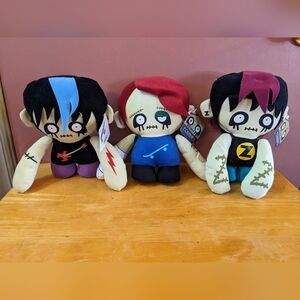 New 3 piece Gund zombies gothic guitar skateboard skater punk emo, T4MIS